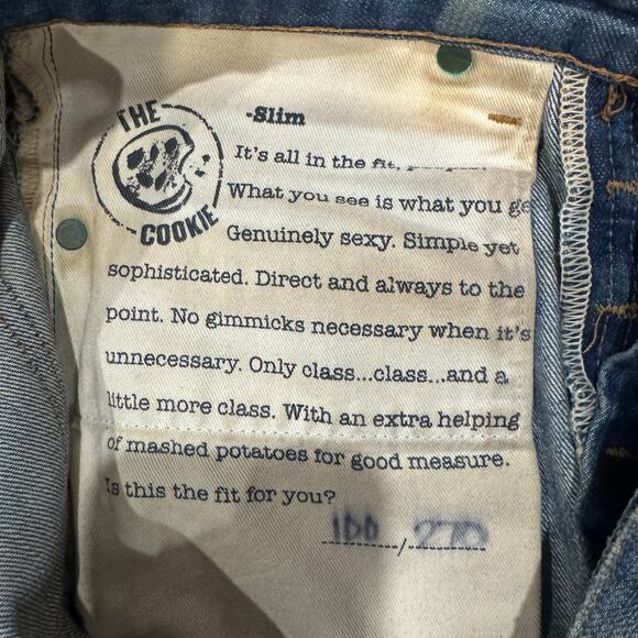 Norman Russell Selvedge Jeans W30x29 USA #100/270 Beach Wash Slim Button Fly - Picture 4 of 11